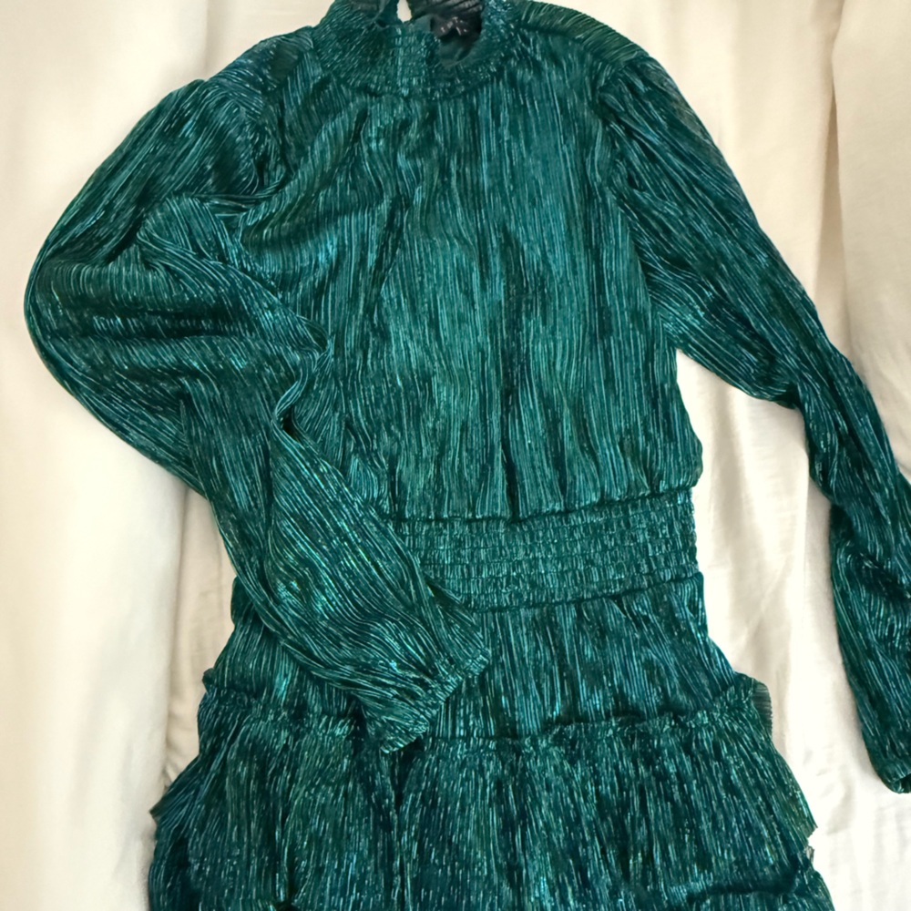 Emerald Green Long Sleeve Dress